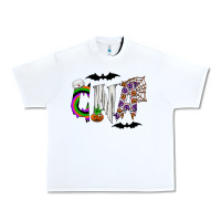 White Halloween CNA Urban Heavy Tee - CowhideDigitalArt