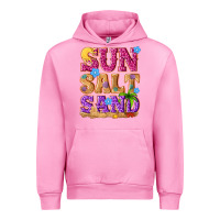 Fuchsia Pink sun salt sand summer Urban Hoodie - NancyCooperArtShop