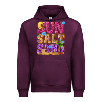 Mauve Wine sun salt sand summer Urban Hoodie - NancyCooperArtShop