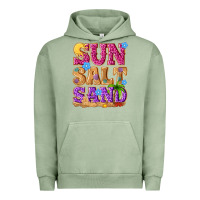 Pigment Oil Green sun salt sand summer Urban Hoodie - NancyCooperArtShop