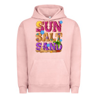 Pigment Salmon sun salt sand summer Urban Hoodie - NancyCooperArtShop