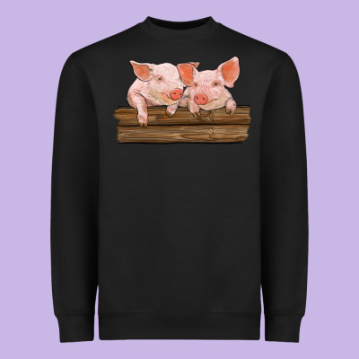 Barn Pigs Heavyweight Sweatshirt Designed By Ranaportraitstore