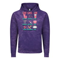 Cloud Purple god says i am Vintage Hoodie - texasbilliewilder