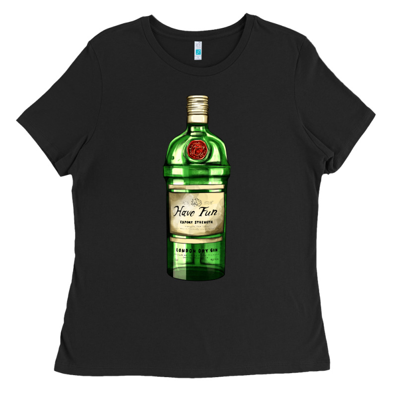 Have Fun Gin Bottle Ladies Tee by AdoDesignShop | Teevron