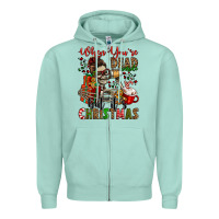 When You're Dead Inside But It's Christmas Zipper Hoodie | Teevron