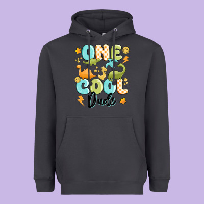 One Cool Dude Heavyweight Hoodie Designed By Maliassmallbusiness