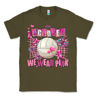 Army Green in october we wear pink volleyball Classic Tee - AdoDesignShop