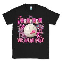 Black in october we wear pink volleyball Classic Tee - AdoDesignShop
