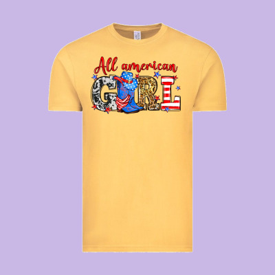 All American Girl Vintage Tee Designed By Neo Western