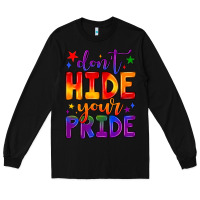 Black don't hide your pride Long Sleeve Tee - JahusDesignShop