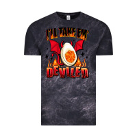 Cloud Black i will take em deviled Vintage Tee - AdoDesignShop
