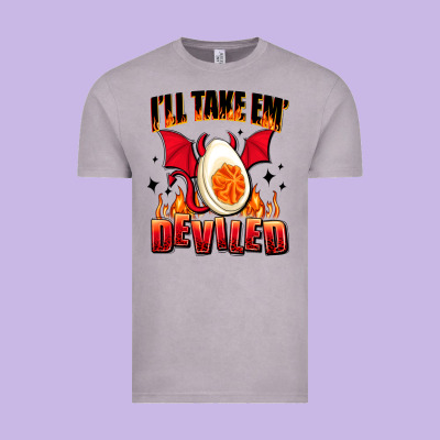 I Will Take Em Deviled Vintage Tee Designed By Adodesignshop