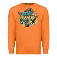 Carrot pray wait trust crosses christian Premium Sweatshirt - NancyCooperArtShop