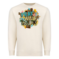 Sandshell pray wait trust crosses christian Premium Sweatshirt - NancyCooperArtShop