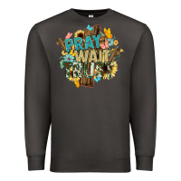 Smoke pray wait trust crosses christian Premium Sweatshirt - NancyCooperArtShop