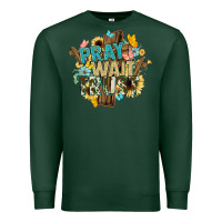 Sports Green pray wait trust crosses christian Premium Sweatshirt - NancyCooperArtShop