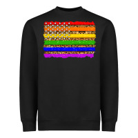 Black lgbtq and usa flag Heavyweight Sweatshirt - Zillion Design Studio