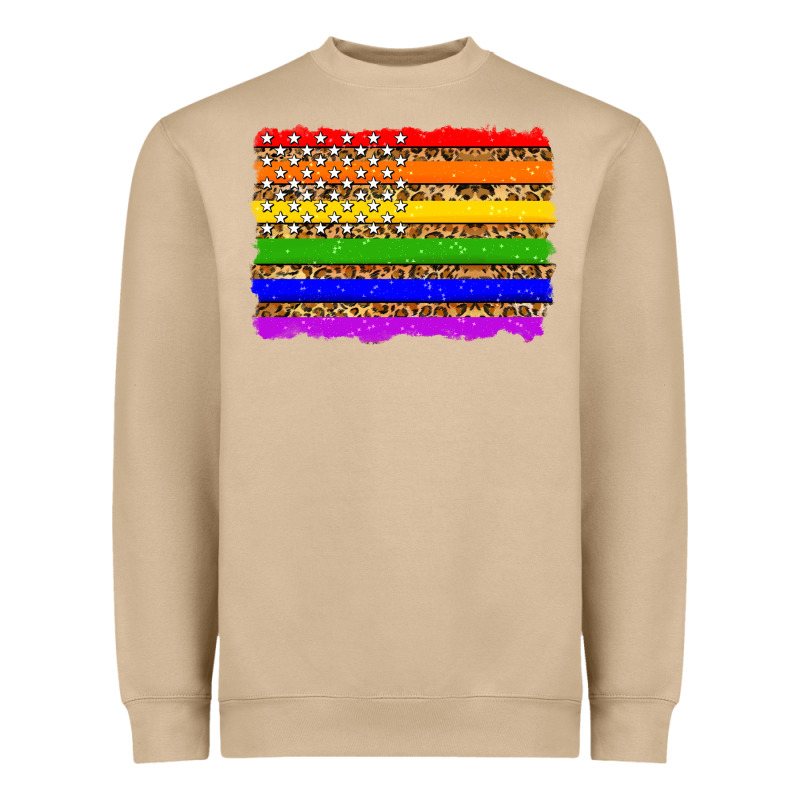 Lgbtq And Usa Flag Heavyweight Sweatshirt by Zillion Design Studio | Teevron