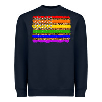 Navy lgbtq and usa flag Heavyweight Sweatshirt - Zillion Design Studio