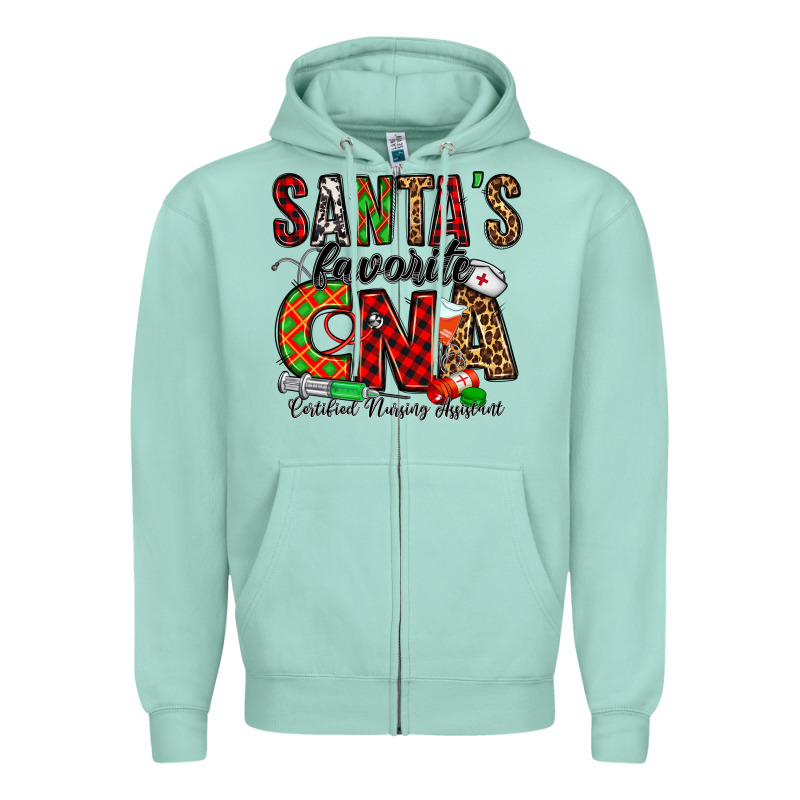 Santa’s Favorite Cna Zipper Hoodie by Jasminsmagicworld | Teevron