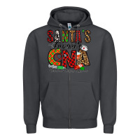 Smoke santa’s favorite cna Zipper Hoodie - Jasminsmagicworld
