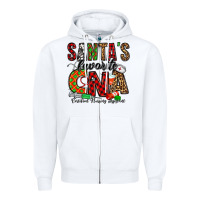 White santa’s favorite cna Zipper Hoodie - Jasminsmagicworld