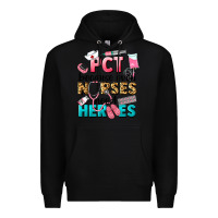 Black pct because nurses need heroes Premium Hoodie - LillyAllenDesigns