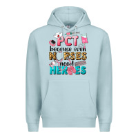 Blue Mist pct because nurses need heroes Premium Hoodie - LillyAllenDesigns