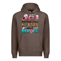 Coffee pct because nurses need heroes Premium Hoodie - LillyAllenDesigns