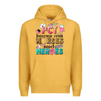 Mustard pct because nurses need heroes Premium Hoodie - LillyAllenDesigns