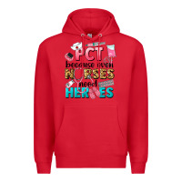Red pct because nurses need heroes Premium Hoodie - LillyAllenDesigns