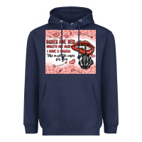 Navy roses are red violets are blue i have 5  fingers t Heavyweight Hoodie - MaliasSmallBusiness