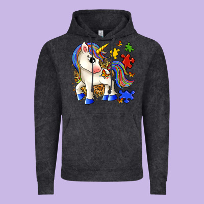 Autism Unicorn Vintage Hoodie Designed By Zillion Design Studio