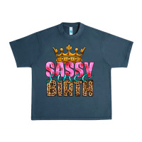 Midnight Navy sassy since birth Urban Heavy Tee - HRA Design Shop