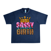 Navy sassy since birth Urban Heavy Tee - HRA Design Shop