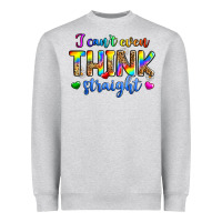 Heather Grey i can't even think straight Heavyweight Sweatshirt - Zillion Design Studio