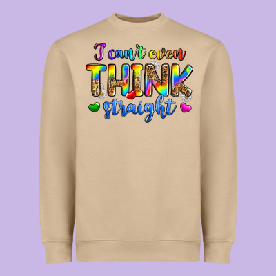 I Can't Even Think Straight Heavyweight Sweatshirt Designed By Zillion Design Studio