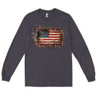 Smoke Old Leopard American Flag Frame Long Sleeve Tee - Bettercallsaul