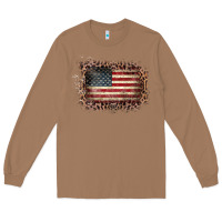 Toasted Coconut Old Leopard American Flag Frame Long Sleeve Tee - Bettercallsaul
