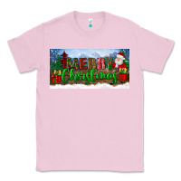 Bubblegum Pink merry christmas with santa claus license plate Classic Tee - BundleAndBundleShop
