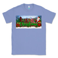 Colony Blue merry christmas with santa claus license plate Classic Tee - BundleAndBundleShop
