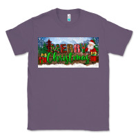 Lavender merry christmas with santa claus license plate Classic Tee - BundleAndBundleShop