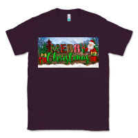 Plum merry christmas with santa claus license plate Classic Tee - BundleAndBundleShop
