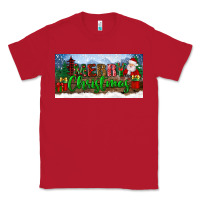 Red merry christmas with santa claus license plate Classic Tee - BundleAndBundleShop
