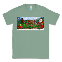 Sage merry christmas with santa claus license plate Classic Tee - BundleAndBundleShop