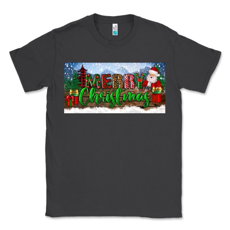 Merry Christmas With Santa Claus License Plate Classic Tee by BundleAndBundleShop | Teevron