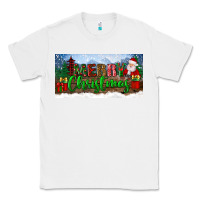 White merry christmas with santa claus license plate Classic Tee - BundleAndBundleShop