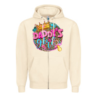 Sandshell daddys girl Zipper Hoodie - NancyCooperArtShop