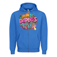 True Royal daddys girl Zipper Hoodie - NancyCooperArtShop