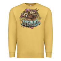 Antique Gold southern memal western flowers Premium Sweatshirt - NancyCooperArtShop